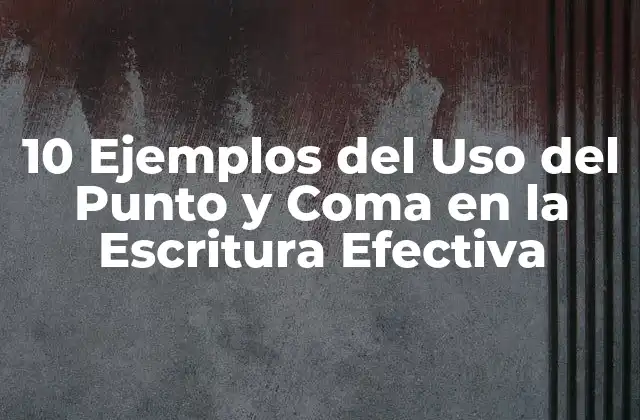 ¿Qué es el Punto y Coma y Cómo se Utiliza?