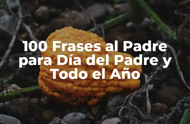100 Frases Al Padre para Día Del Padre y Todo el Año