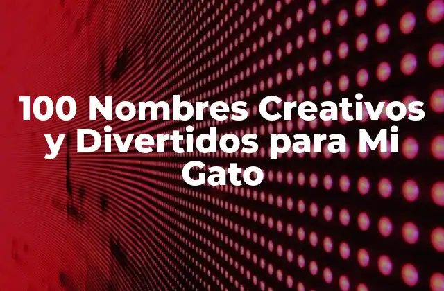 100 Nombres Creativos y Divertidos para Mi Gato 2 Nombres Clásicos para Gatos