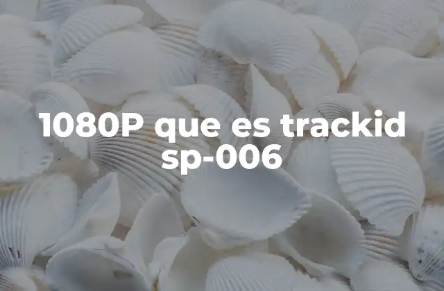 1080p que es Trackid Sp-006