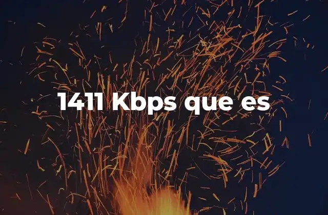 1411 Kbps que es