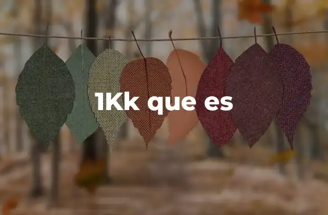 1kk que es