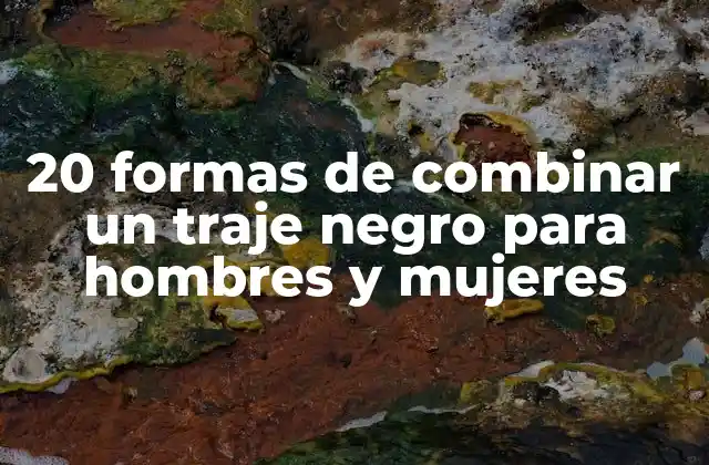 La importancia de un buen traje negro en tu armario