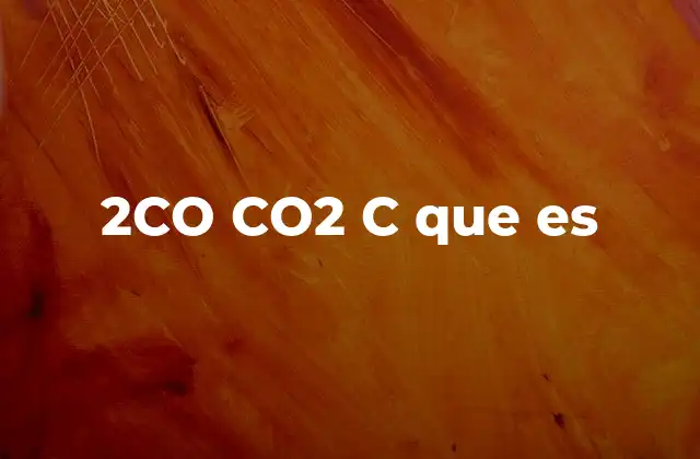 2co Co2 C que es