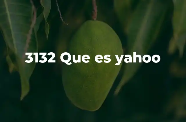 3132 que es Yahoo