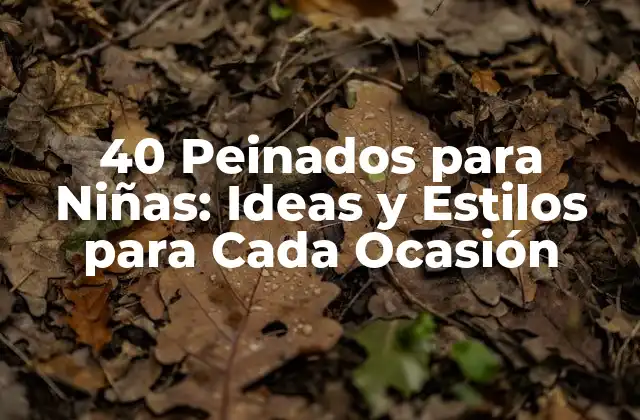 40 Peinados para Niñas: Ideas y Estilos para Cada Ocasión