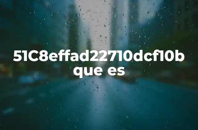 51c8effad22710dcf10b que es