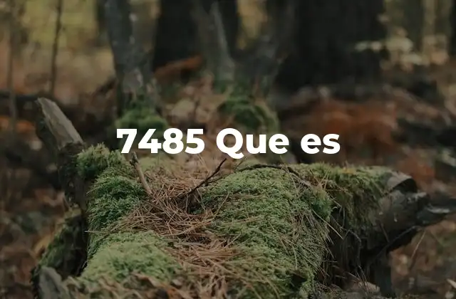 7485 que es