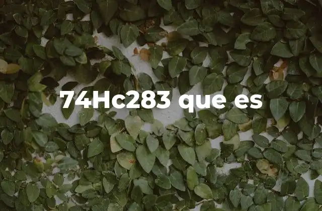 74hc283 que es