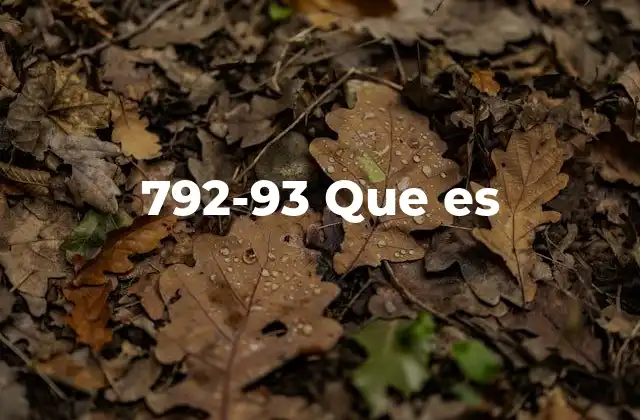 792-93 que es