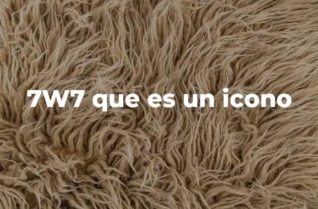 7w7 que es un Icono