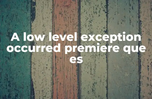 Cómo se manifiesta este error y qué puede provocarlo