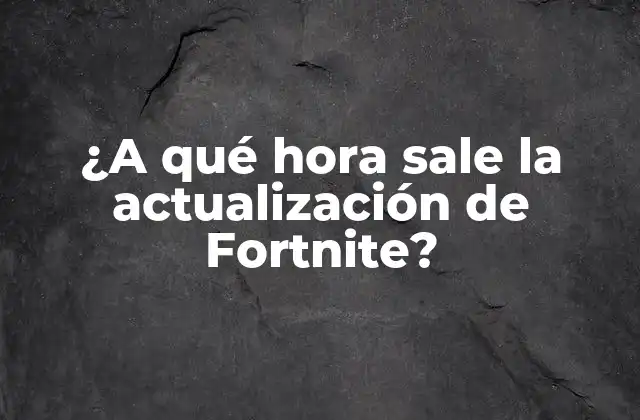 ¿Por qué es importante la actualización de Fortnite?