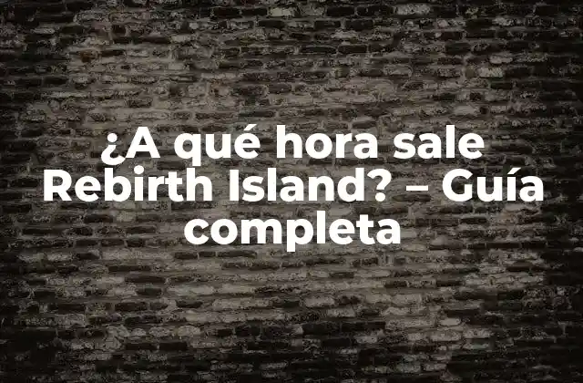 Historia detrás de Rebirth Island