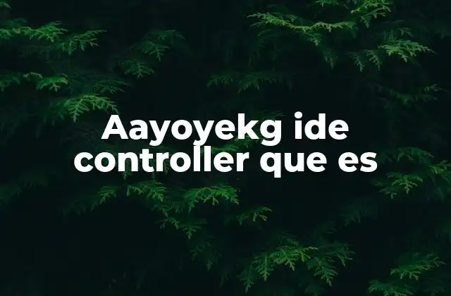 Aayoyekg Ide Controller que es 2 Entornos de desarrollo integrado y sus componentes