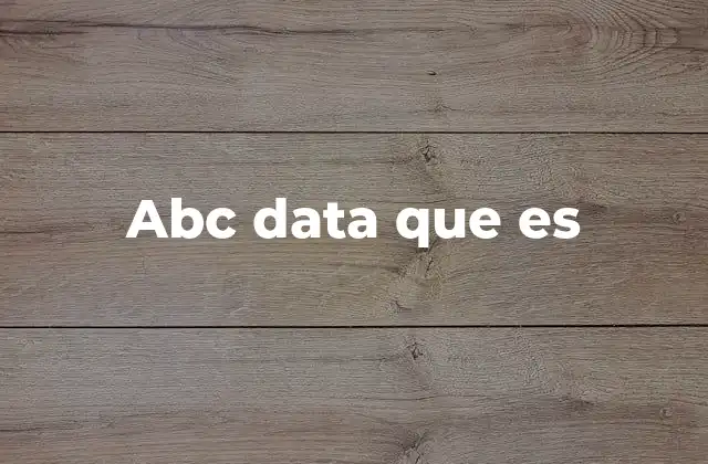 Abc Data que es