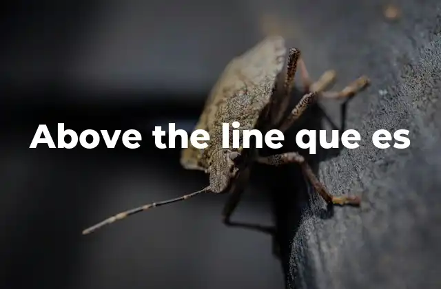 Above The Line que es