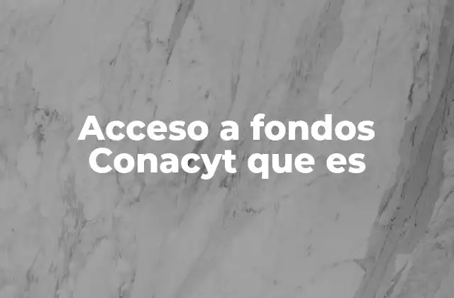 Acceso a Fondos Conacyt que es 2 ¿Cómo funciona el acceso a recursos del Conacyt?