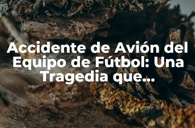 Accidente de Avión Del Equipo de Fútbol: una Tragedia que Conmocionó Al Mundo