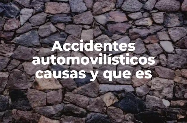 Factores que influyen en los accidentes de tránsito