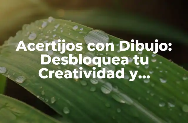 Acertijos con Dibujo: Desbloquea Tu Creatividad y Diviértete