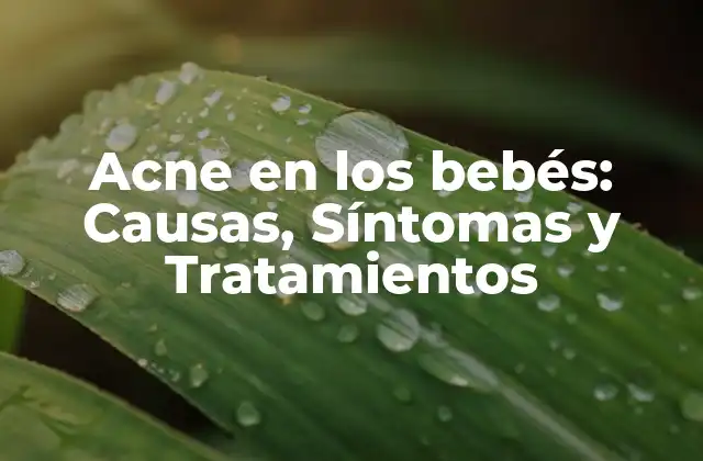 Acne en los Bebés: Causas, Síntomas y Tratamientos