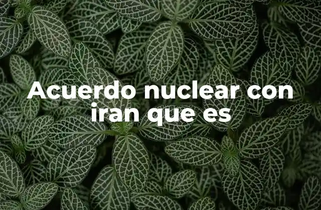 Acuerdo Nuclear con Iran que es 2 El marco diplomático detrás del acuerdo nuclear con Irán