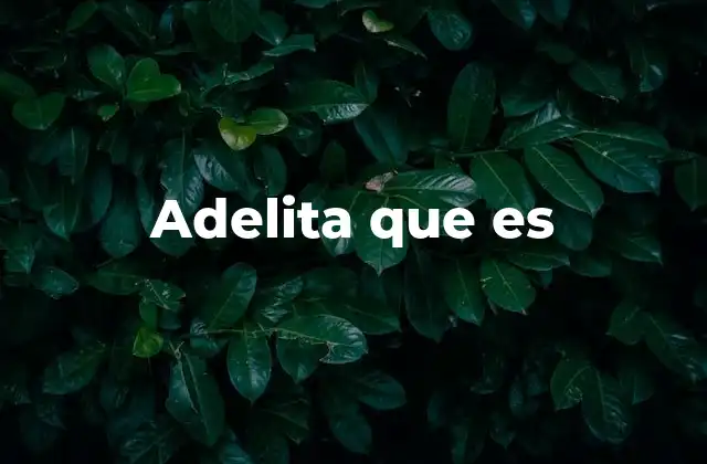 Adelita que es
