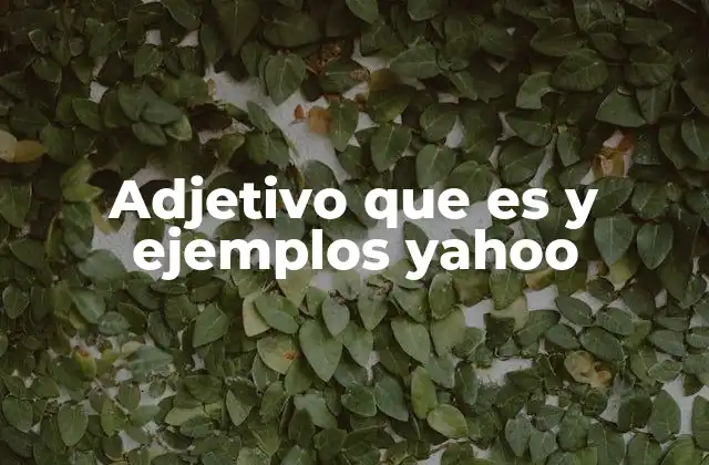 Adjetivo que es y Ejemplos Yahoo 2 La importancia de los adjetivos en la comunicación