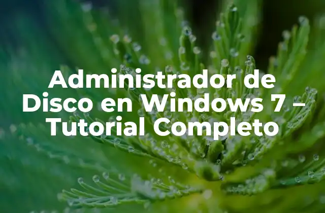 Administrador de Disco en Windows 7 – Tutorial Completo