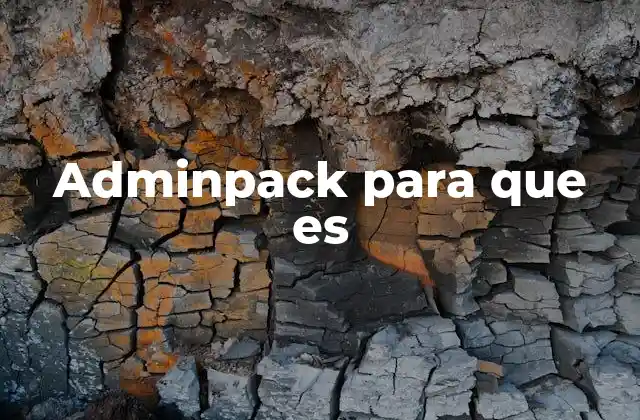 Adminpack para que es