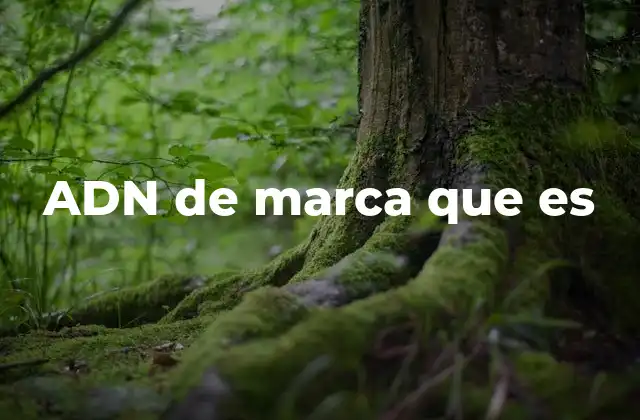 Adn de Marca que es