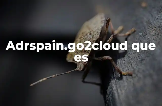 Adrspain.go2cloud que es