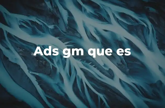 Ads Gm que es