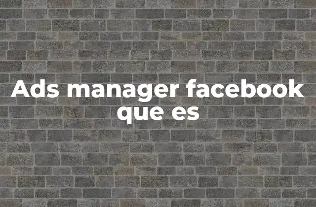 Cómo funciona Facebook Ads Manager sin mencionar directamente su nombre