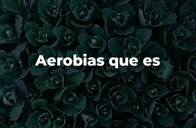 Aerobias que es