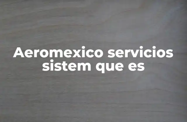Aeromexico Servicios Sistem que es 2 La importancia del sistema informático en el sector aéreo
