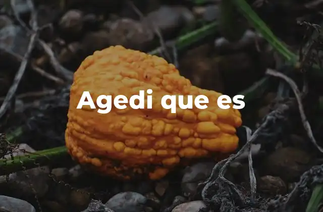 Agedi que es