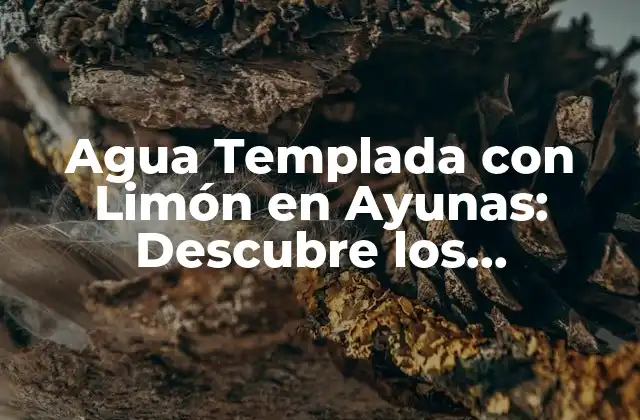 Agua Templada con Limón en Ayunas: Descubre los Beneficios para Tu Salud