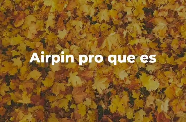 Airpin Pro que es