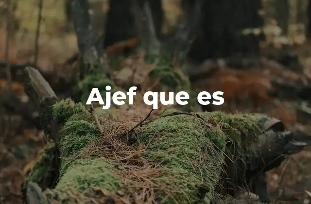 Ajef que es