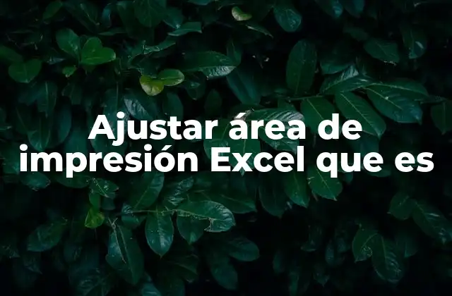 Ajustar Área de Impresión Excel que es 2 Cómo configurar correctamente el área de impresión en Excel