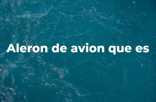 Aleron de Avion que es