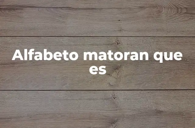 Alfabeto Matoran que es