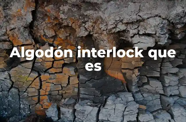Algodón Interlock que es