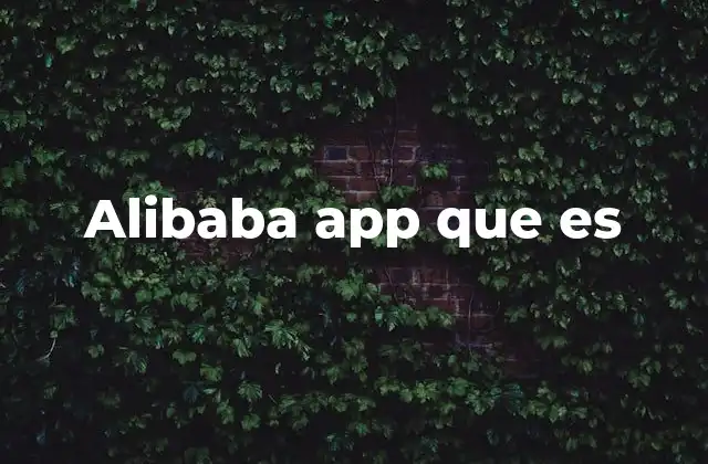 Alibaba App que es