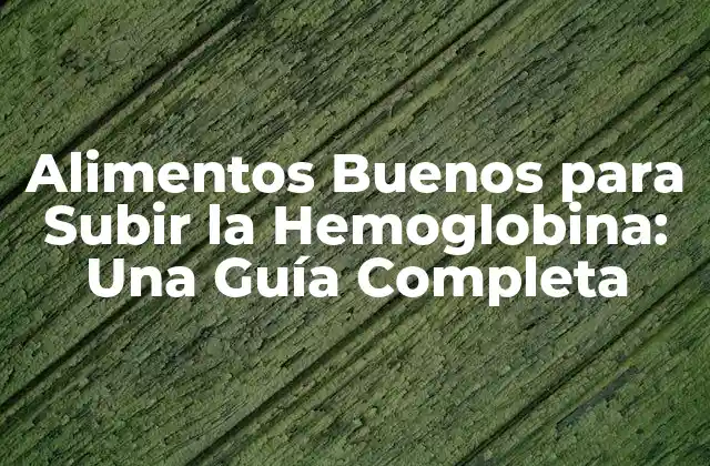 ¿Cuáles son los Síntomas de una Hemoglobina Baja?
