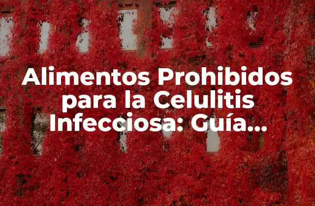 Alimentos Prohibidos para la Celulitis Infecciosa: Guía Completa 2 ¿Cuáles son los Alimentos que Exacerban la Celulitis Infecciosa?
