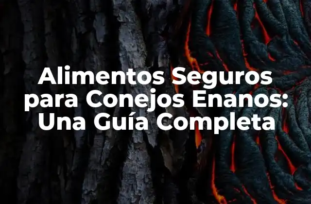Alimentos Seguros para Conejos Enanos: una Guía Completa