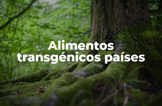 Alimentos Transgénicos Países